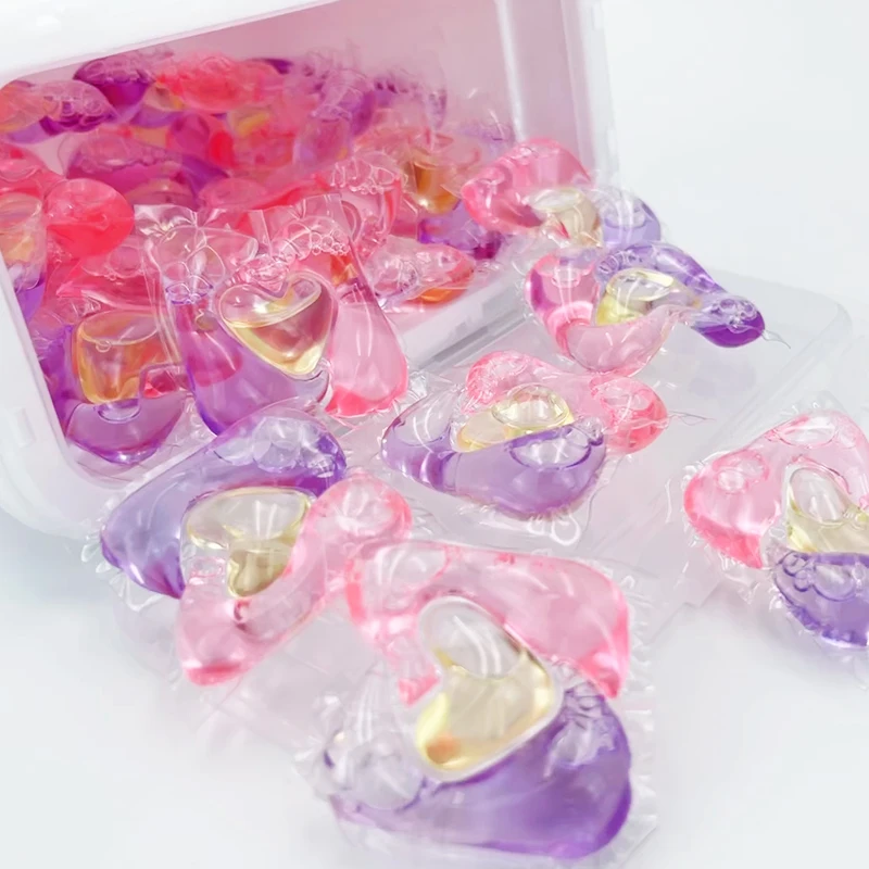 Youzuofu COCO Fragrance Eco-Friendly Disposable Laundry Detergent Capsules 3 Cavities Powder Gel Sterilization Pods for Apparel