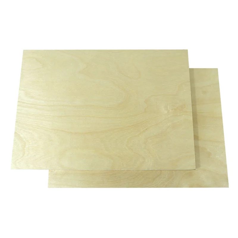 Thin sheets 1/8 size 3mm 4mm 5mm 6mm factory laser cut basswood plywood eucalyptus plywood