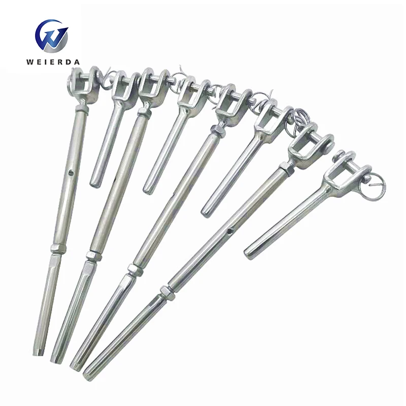 China manufacturer high quality close body ss316 stainless steel rigging screw with jaw end