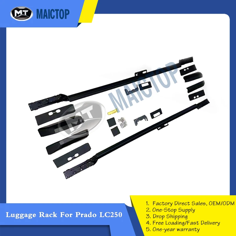 High-Quality Aluminum Alloy Carry On Luggage Rack Car Roof Rack Luggage Rack For Prado LC250
