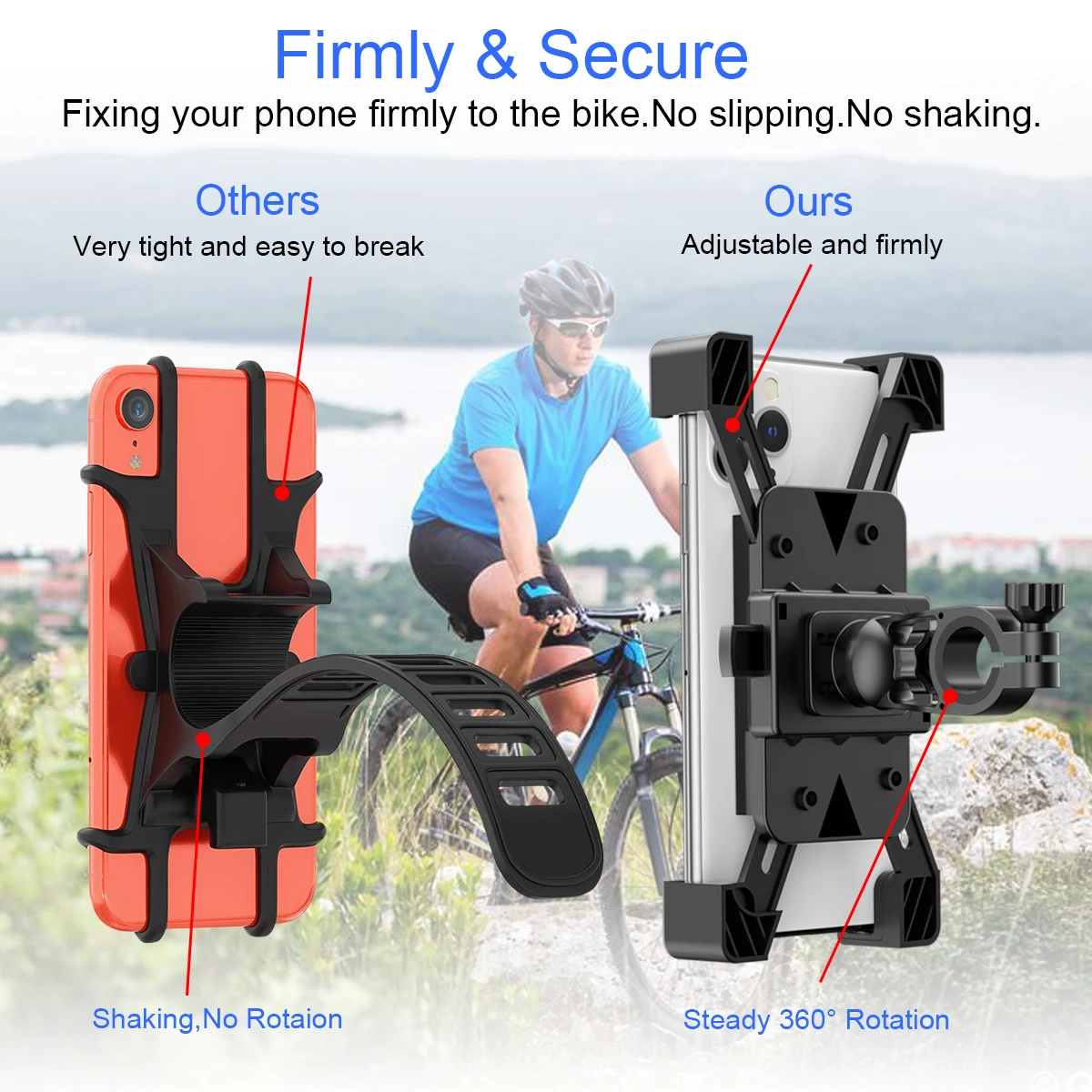 
2020 Universal Motorcycle Mobile Cell Phone Holder Mount for bike Motorbike Bike Phone Holder 