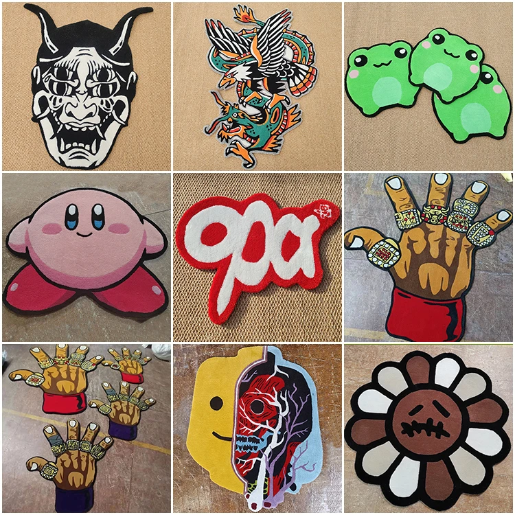 Custom Die Cut Famous Brand Logo Rug