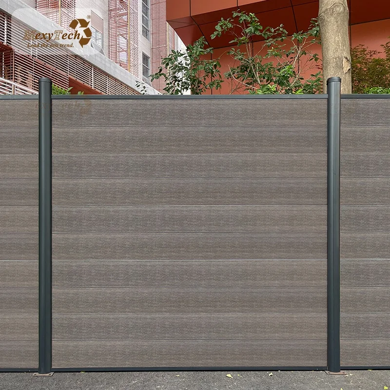 ECO FRIENDLY outdoor wpc euro fence garden fencing decorative Wood Plastic Composite balcony fences for houses