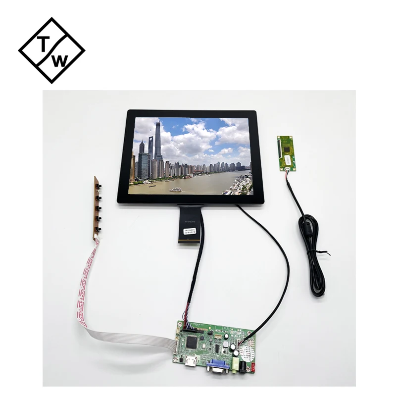 10.4 Inch Naked Capacitive Touch Screen Monitor With VGA HD USB Ports