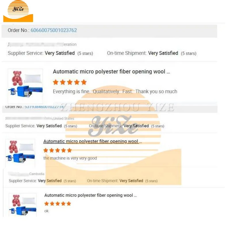 Automatic pp Cotton Waste Opener Pillow Stuffed Machine Polyester Fiber Bale Teddy Bear Toy Opening Filling