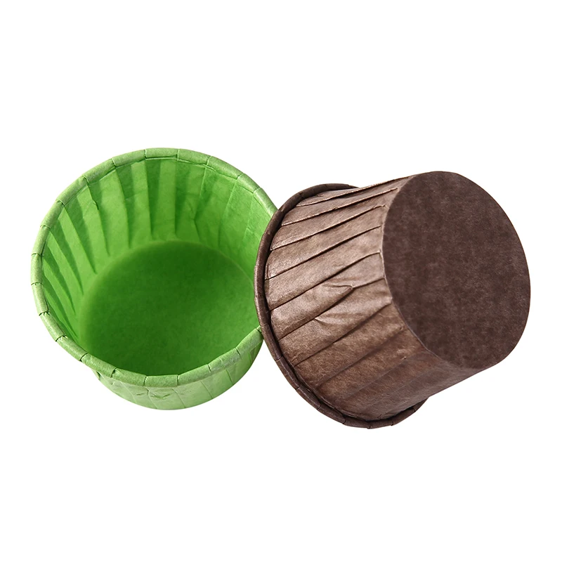 Amazon top seller Colorful Food --grade disposable muffin paper cups with lid baking cupcake