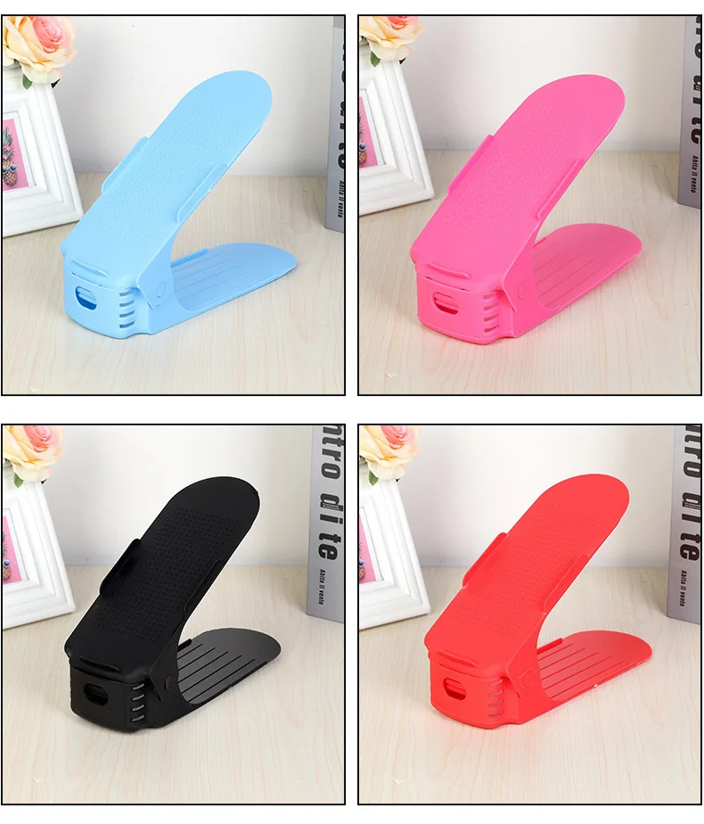 Shoe Slots Organizer,Adjustable Shoe Stacker Space Saver,Double Deck Shoe Rack Holder For Closet Organization