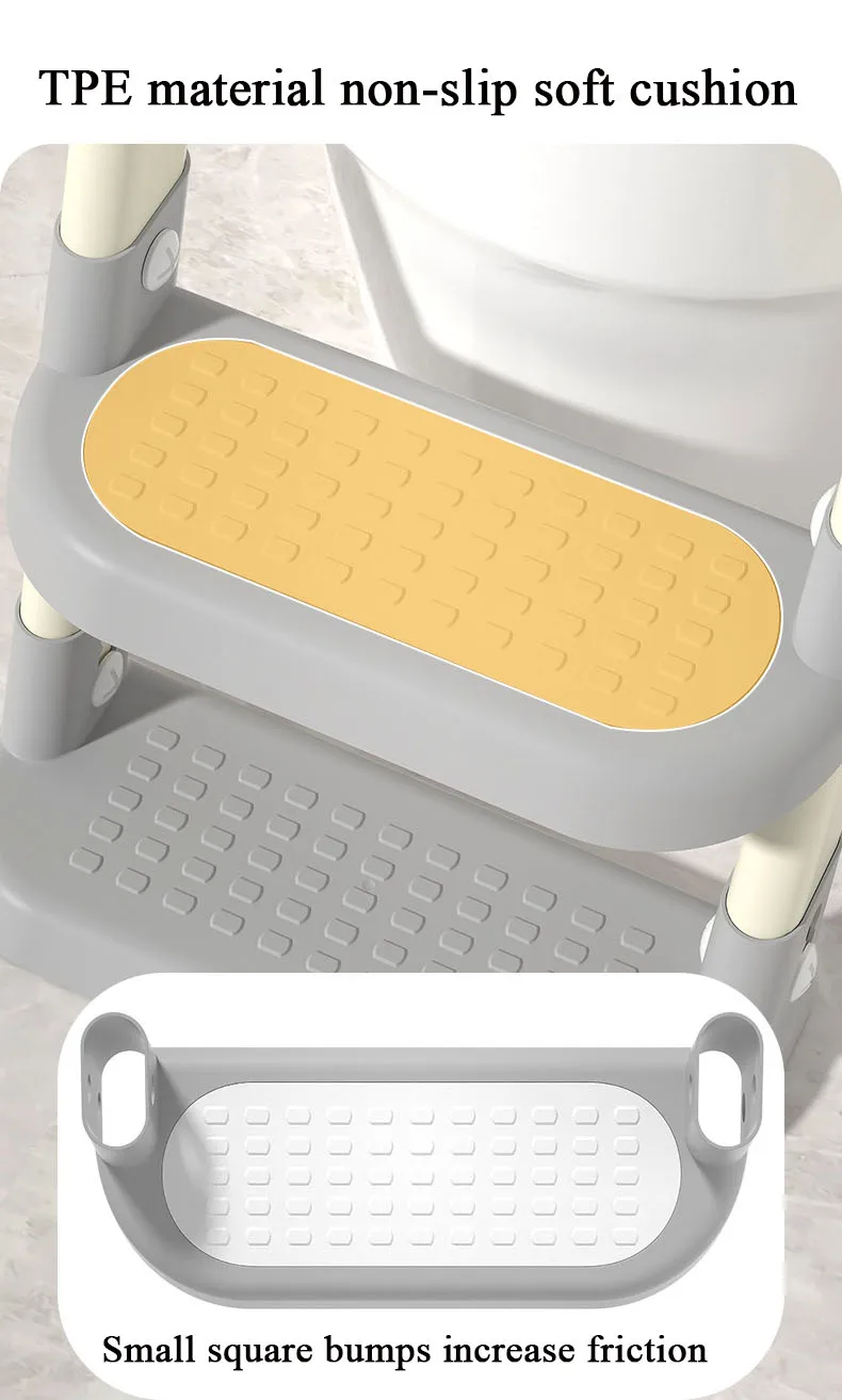 Eco-friendly Plastic Baby Potty Toilet Training Foldable Potty Ladder Toilet Trainer For Kids And Toddlers