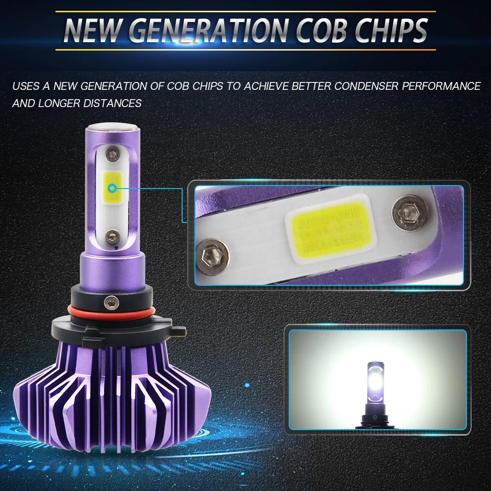 Автомобильные фары 9005 9006 H11 12000 люмен светодиодные h4 h7 Led s9