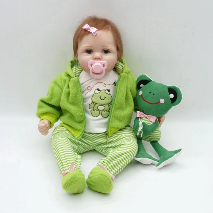 NPK Realtouch 55cm Silicone  Lifelike Bonecas Baby newborn realistic magnetic pacifier bebes reborn dolls babies toy