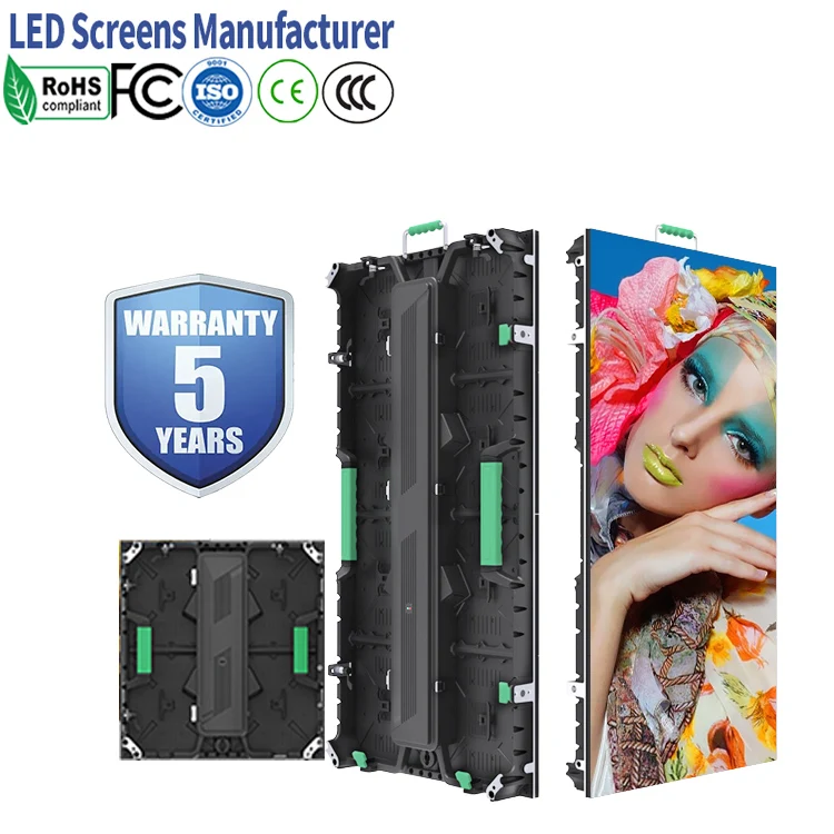 Hot Sale High Quality Image 500x500mm Rental P3.91 P4.8 Stage Led Wall Screen Led Panel Display For Event