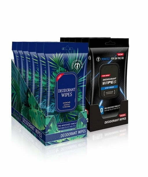 OEM Free Sample 30PCS Remove Perspiration and Odor Deodorant Wipes for Men And Women
