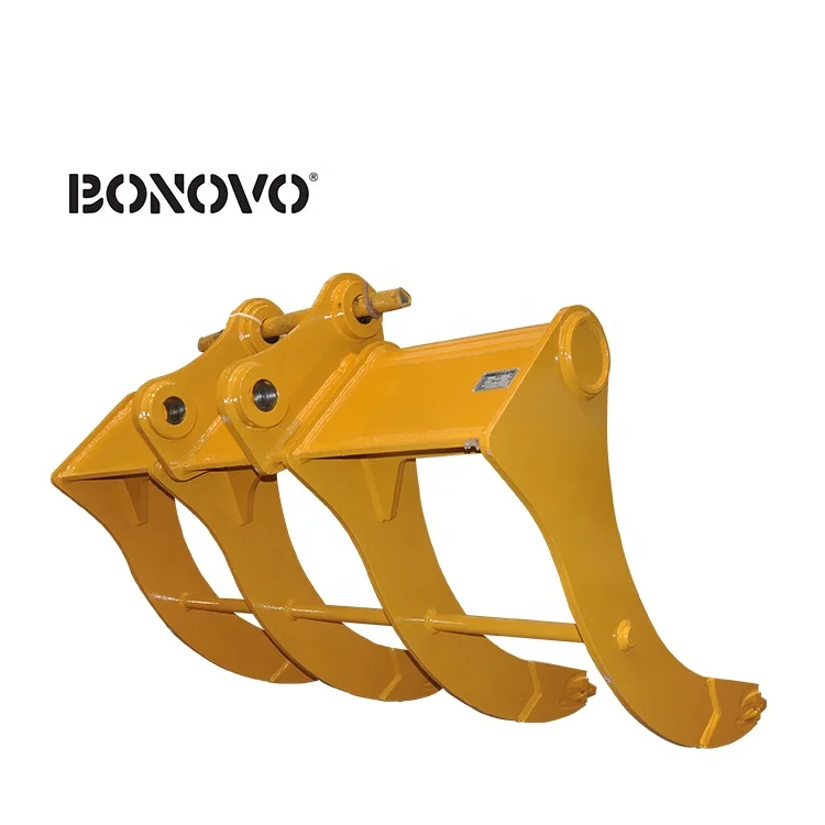 Bonovo Rake Bucket for Excavator Cat325 Excavator Root Rake