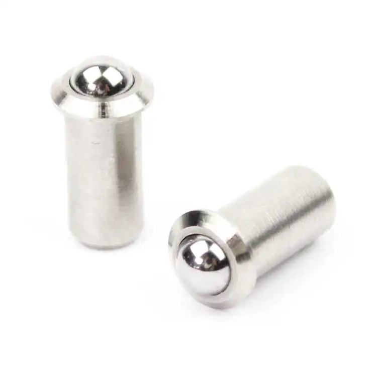 Press Fit Ball Plunger with flanges