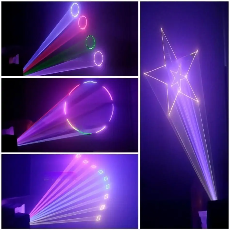 Best Selling Colorful Led 1 W RGB Auto Mini Laser Animation Wedding Stage Lighting DJ LED  Disco Lights