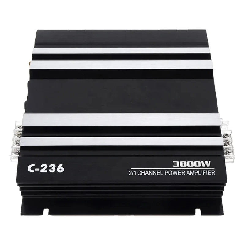 Профессиональный оптовый автомобильный стерео усилитель 12 В C-236 3800 Вт Максимальная мощность 2-канальный усилитель для автомобиля