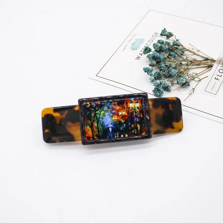 Новое поступление, аксессуары для украшения волос из целлюлозного ацетата, Французская заколка