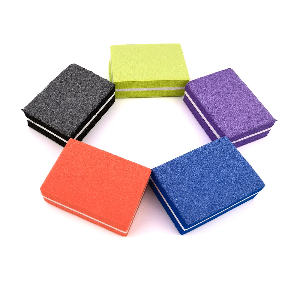 Professional Pedicure Tools Double-sided EVA Sponge Block Disposable Mini 2 Ways Nail Buffer