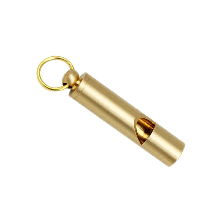 Emergency Survival Whistle Rescue Handmade Brass Safety Whistle Survival Gear