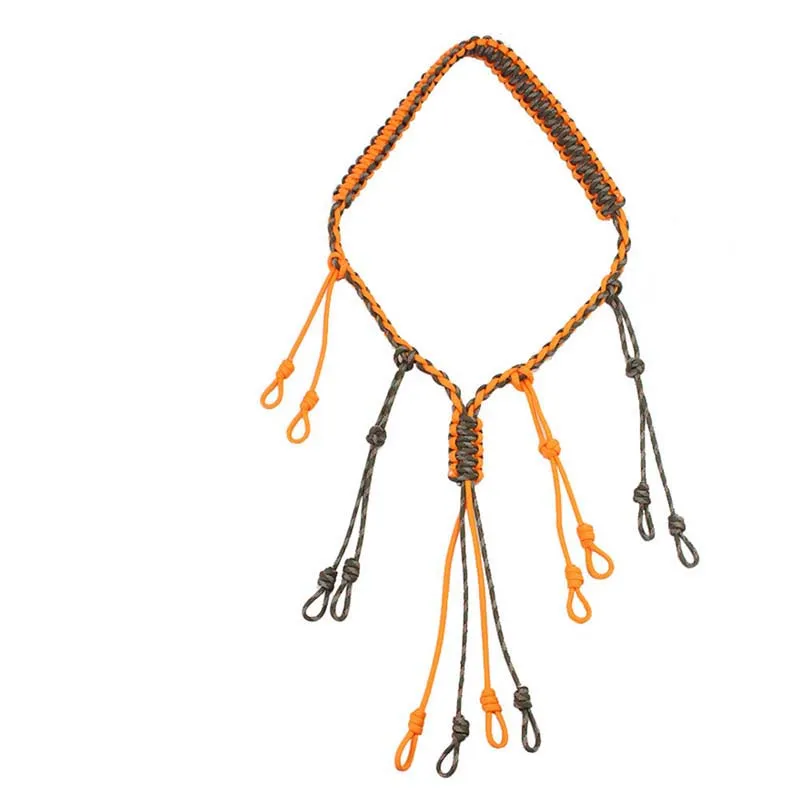 Duck Call Lanyard with Removable Drops Duck Calls Dog Whistle Hand Braided 550  Adjustable Loops Outdoor Hunting
