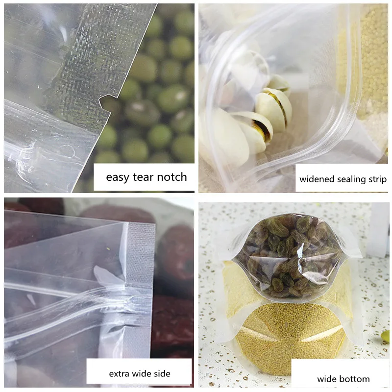 2024 Cheap price plastic standing up zipper pouches bag for drinking packaging