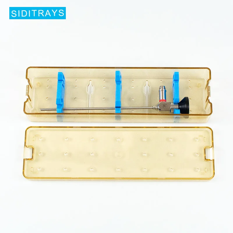 High performance polymer sterilization trays plastic ent endoscope sterilization container arthroscope disinfection box