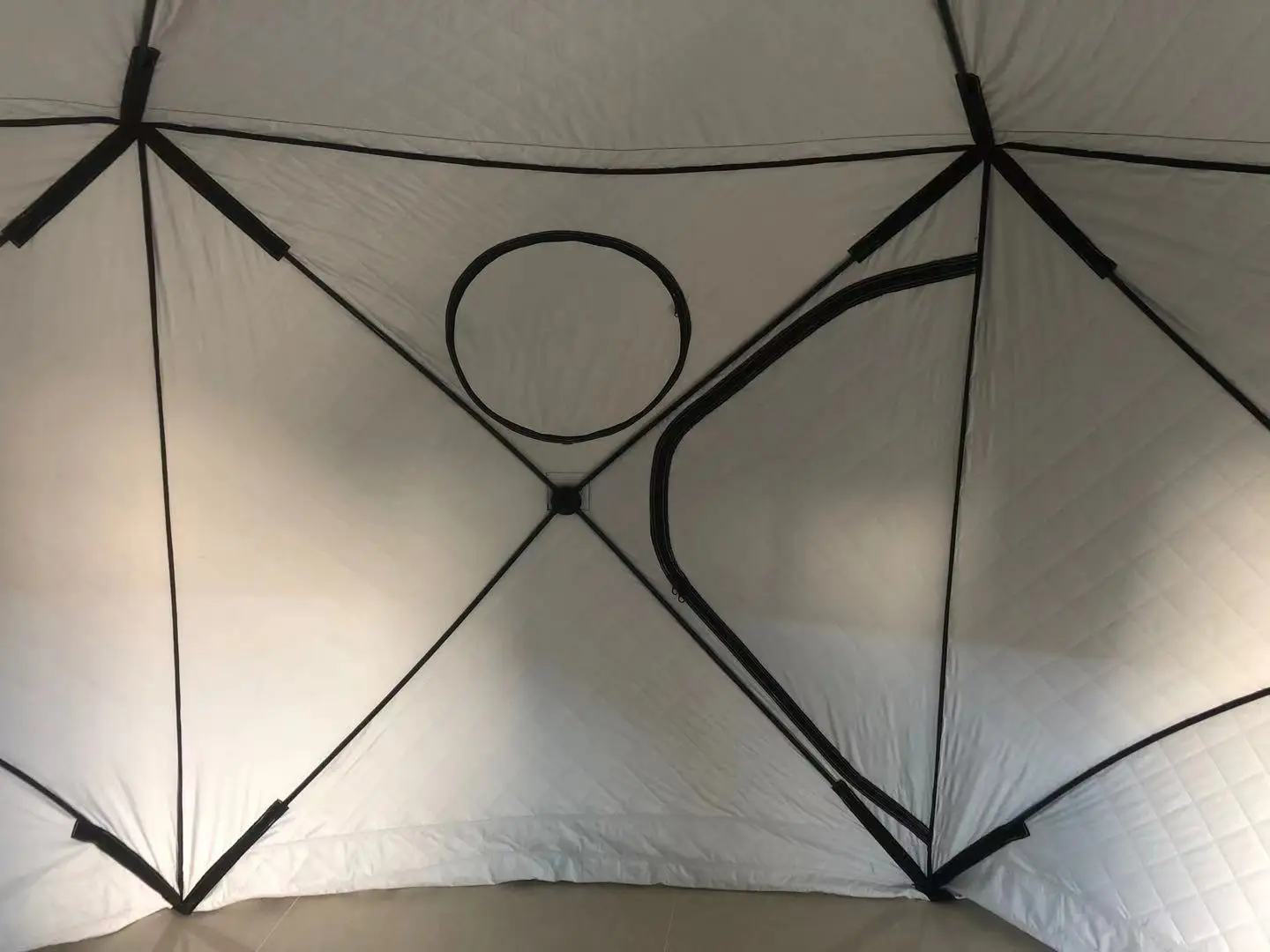 Custom made tents New OEM manufactured custom exclusive outdoor camping pop up stove sauna tent Hexagon tent