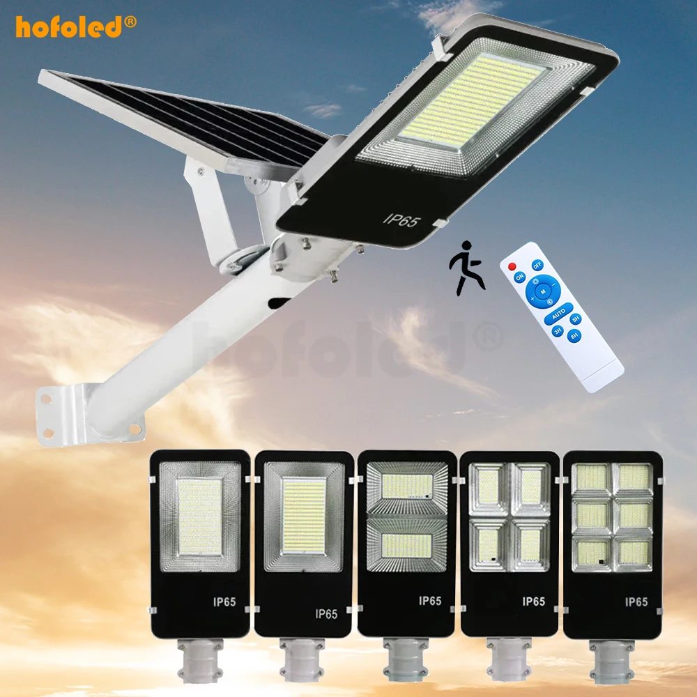 Outdoor Garage Garden Solar Powered Motion Remote Control Lamp 100W 150W 200W 300W 400W Sensor Street Outdoor Lights