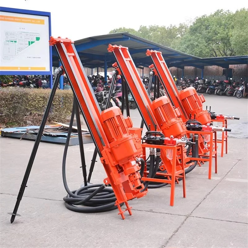 Small Anchor Slope Protection Support Portable Pneumatic DTH Drill Rig for Hard Rock Mining Rotary Impact Machine