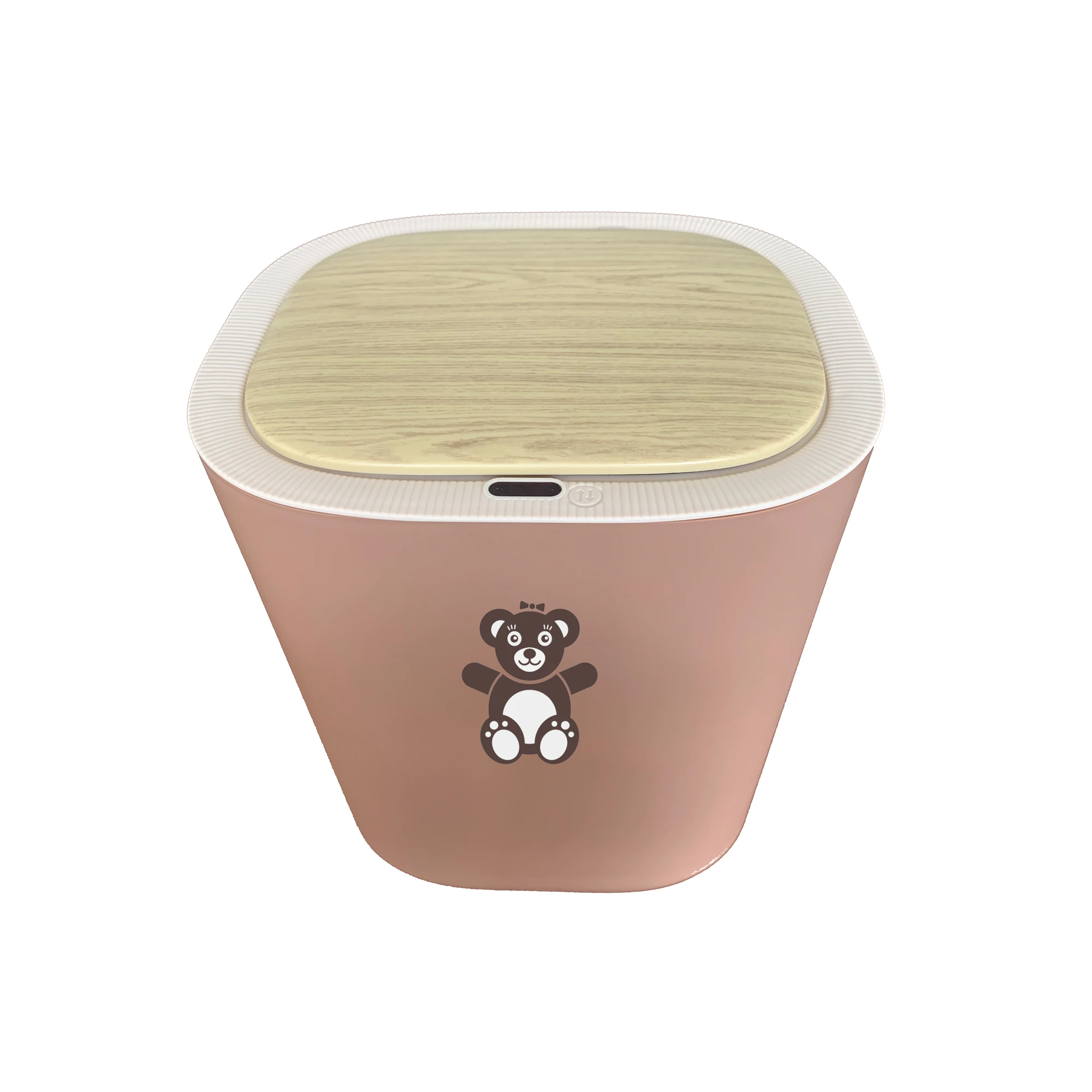 Customized request color and print design for smart recycling bin trash can automatic dustbins manufacturing