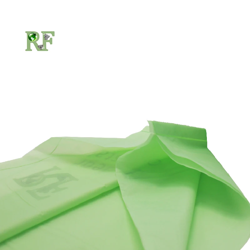 
eco friendly 100% biodegradable cornstarch trash bags compostable flat garbage bags 