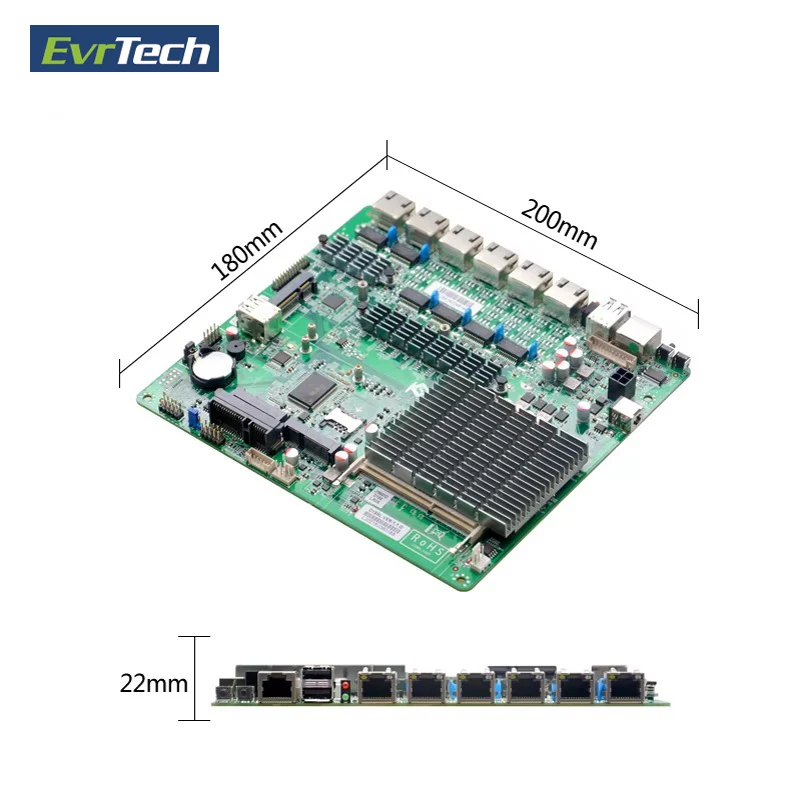 ITX Intel J1900 DDR3 безвентиляторный VGA дисплей 6 RJ45 LAN порт Ethernet Pfsense серверный брандмауэр scheda madre Промышленная материнская плата
