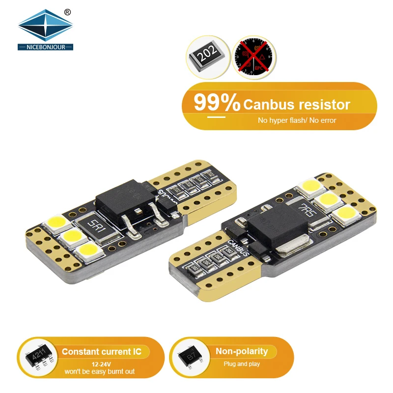 Сверхъяркая система освещения автомобиля внутреннее освещение T10 3030 6 Smd 194 W5W светодиод с
