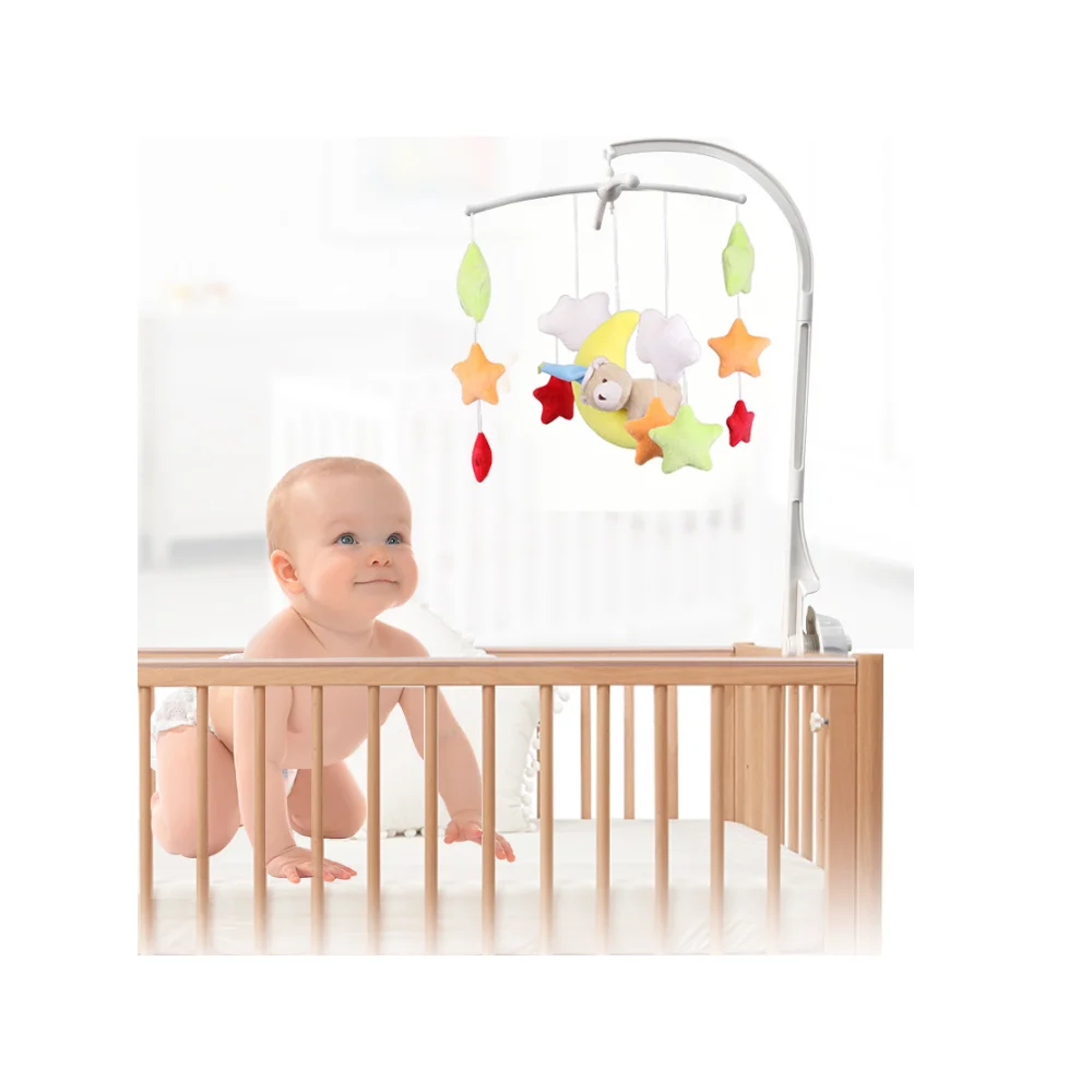 Baby Bedroom Nursary Baby Crib Music Mobile Plastic Frame Holder For Plush Toys