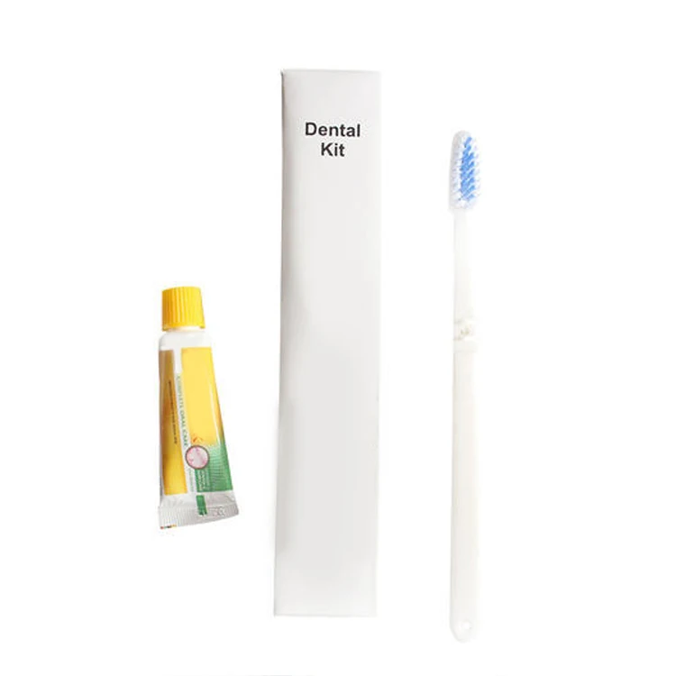 
Customized personalized plastic hotel hospital toothbrush disposable dental kit 