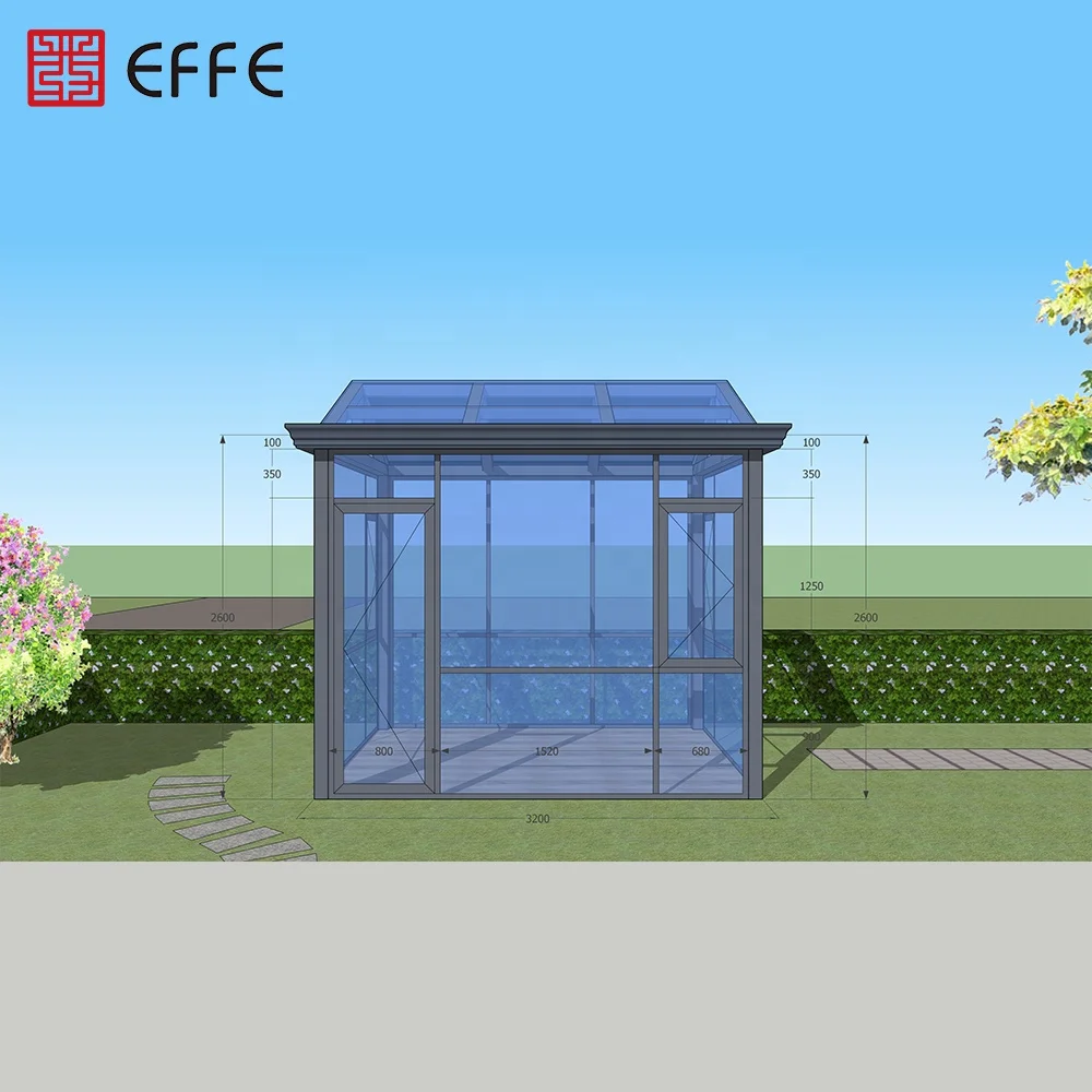 
aluminum frame outdoor glass house veranda sunroom green sunshine house aluminum structure solarium commercial sun room 