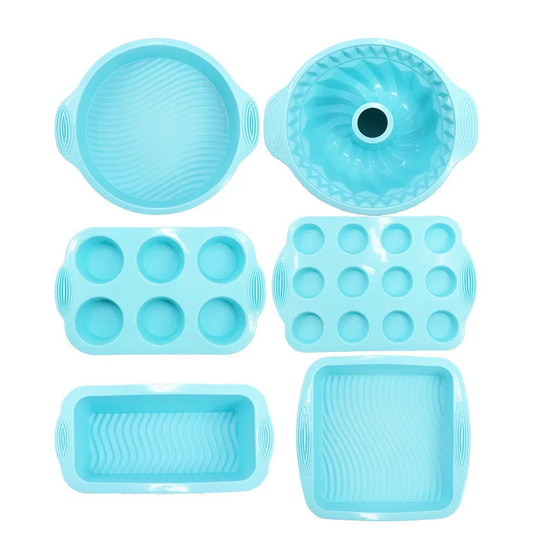 Amazon Hot Sale Silicone Cake Molds Set Cup Cake Molds Silicone Muffin Mold