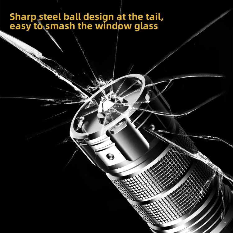 50W white laser bead high lumen tactical portable zoom flashlight outdoor camping highlight