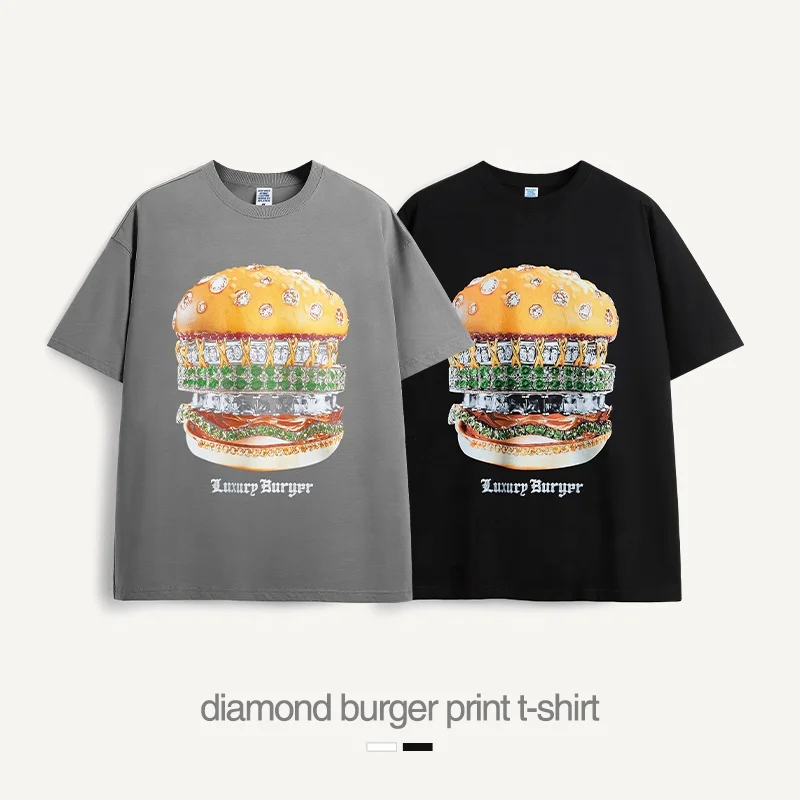 INFLATION Hamburg Diamond mens streetwear slim fit custom screen print man clothes tshirt for men