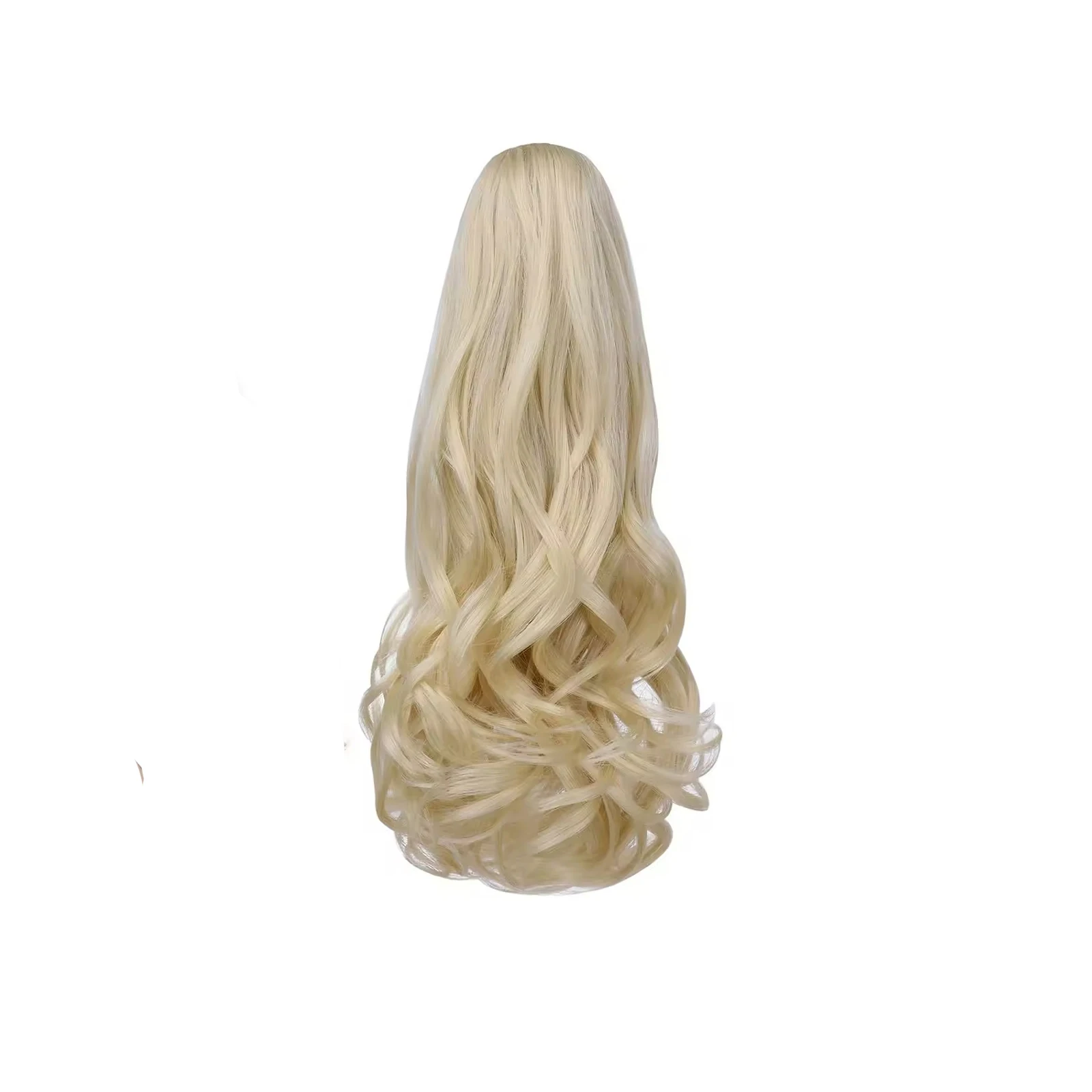 Synthetic Claw Clip Ponytail Hair Extensions Short Curly Natural Tail False Hair For Women Horse Tail Black Hairpiece