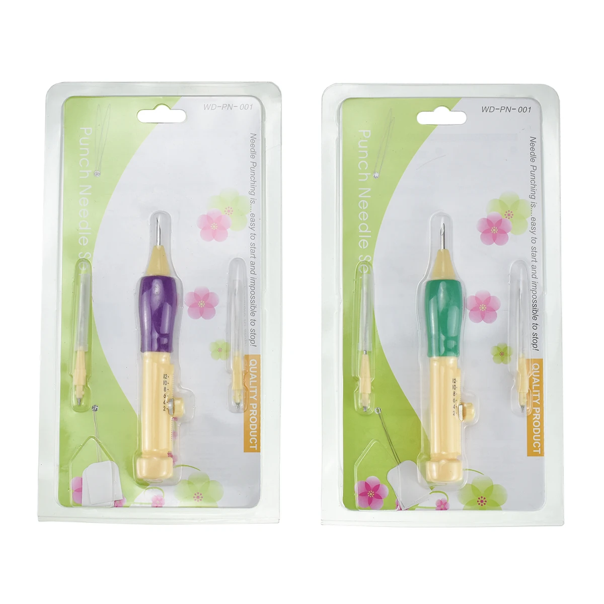 Wholesale Punch Needle Set 3 Needles 2 Thread Sewing Craft Tools DIY Craft Knitting Sewing Tool Magic Embroidery Pen