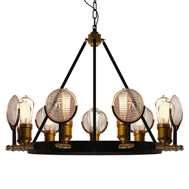 Industrial style Nordic modern minimalist personality creative pendant lamp  living room wooden chandelier for home decor