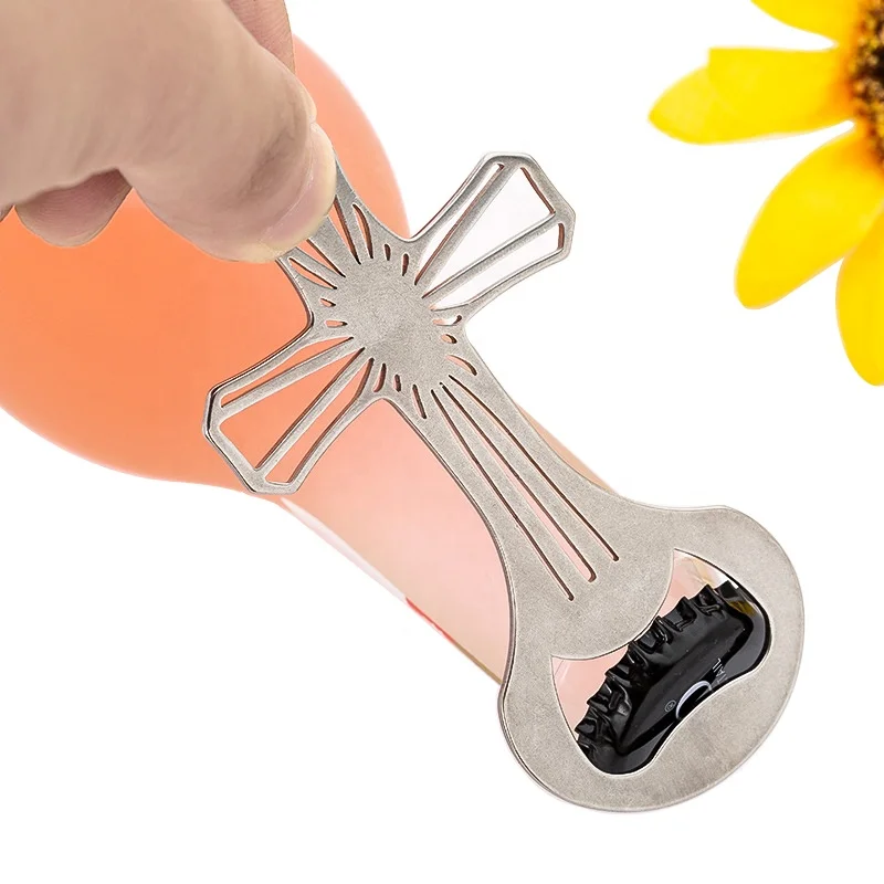 
New product ideas 2019 cross beer bottle and can opener novelty church religion kitchen accessories 