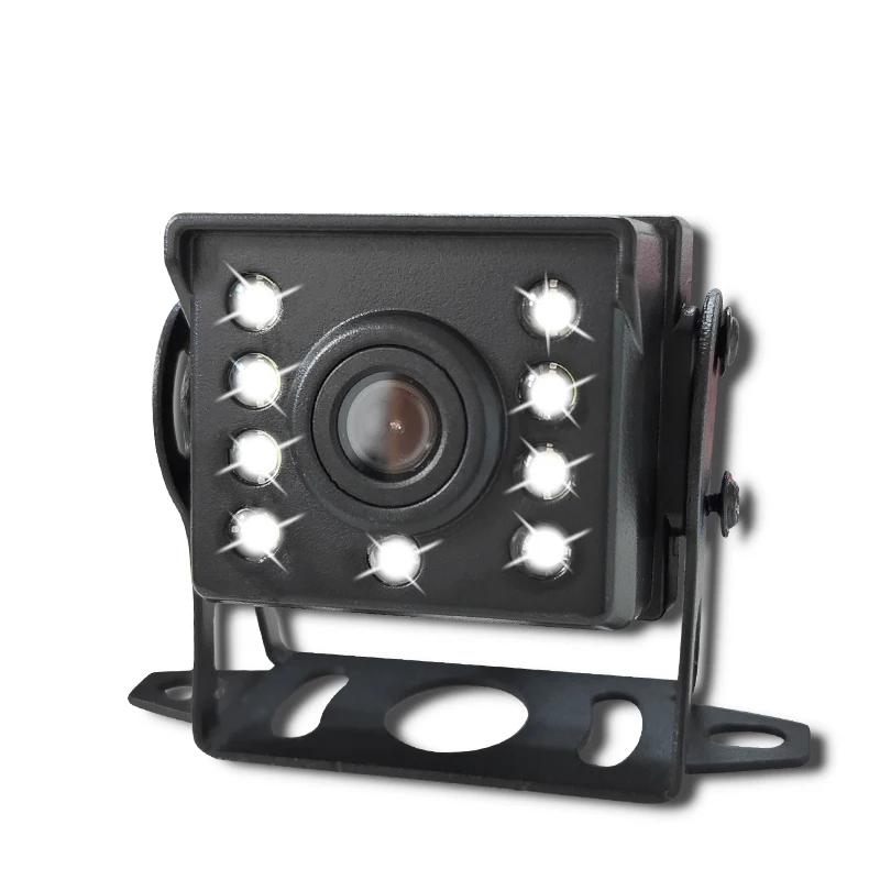 8 LED lights truck reverse camera 24v HD night vision ccd Waterproof use for RV, forklifts,bus car rear view camera