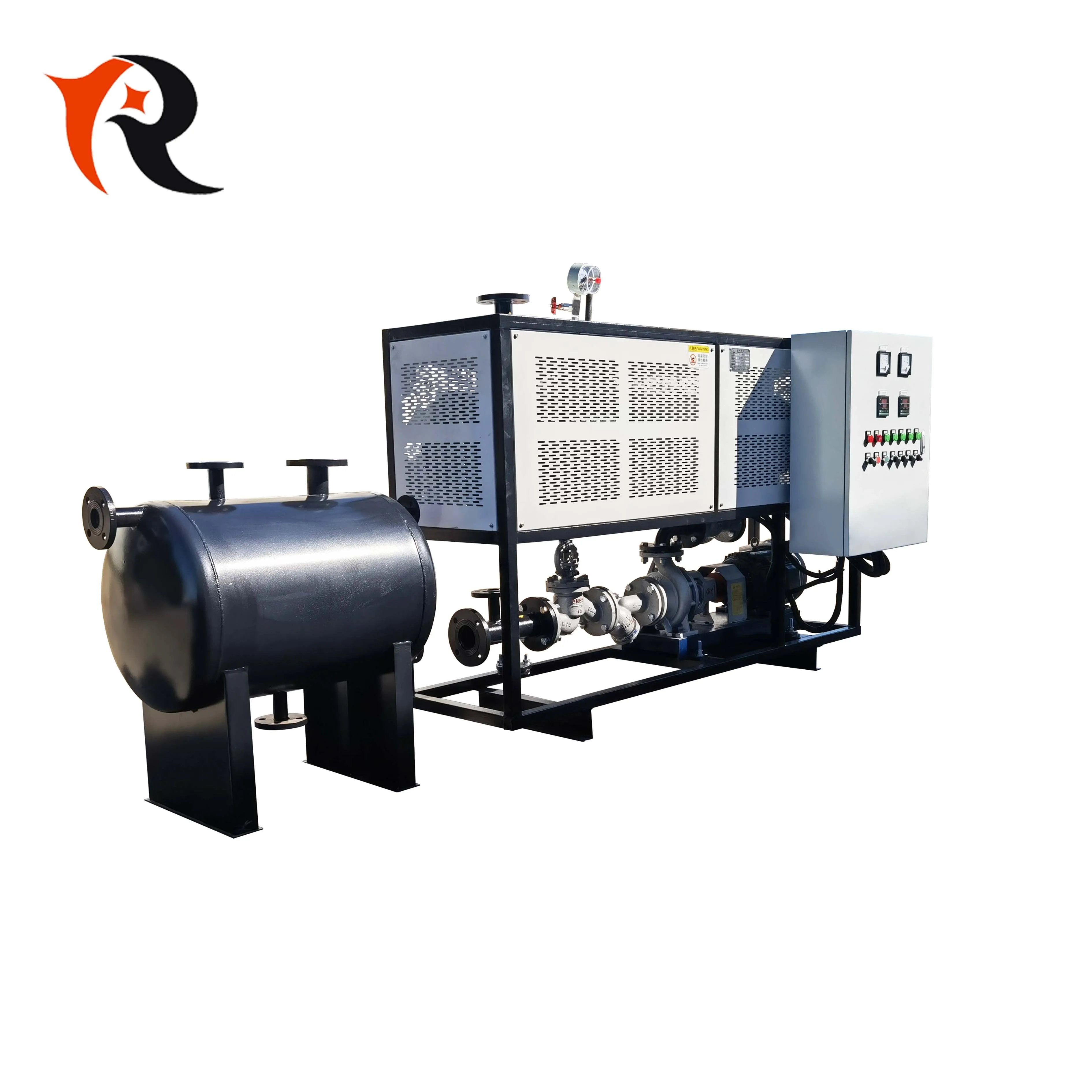 Electric thermal oil furnace for paint baking room heating