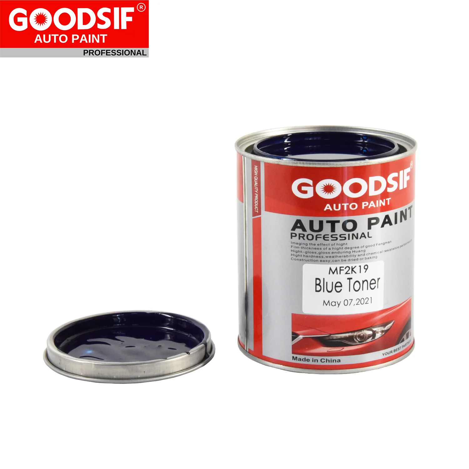 Автомобильная краска GOODSIF 2K basecoat, глянцевая краска для ремонта автомобиля, однотонная краска 2K для защиты кузова автомобиля, защитный лак