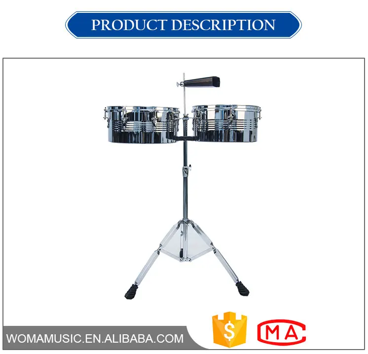 High Quality and Affordable Timbale and Cowbell with Stand