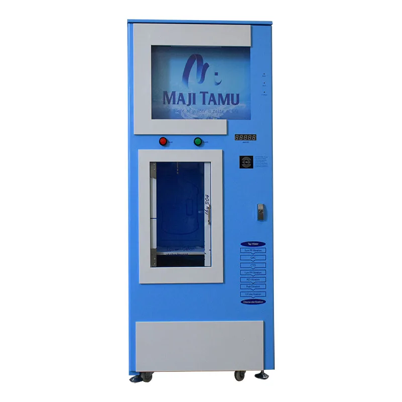 automatic drink water  vending machine can used cash /coin vending machine to exchange machine your foreign coins