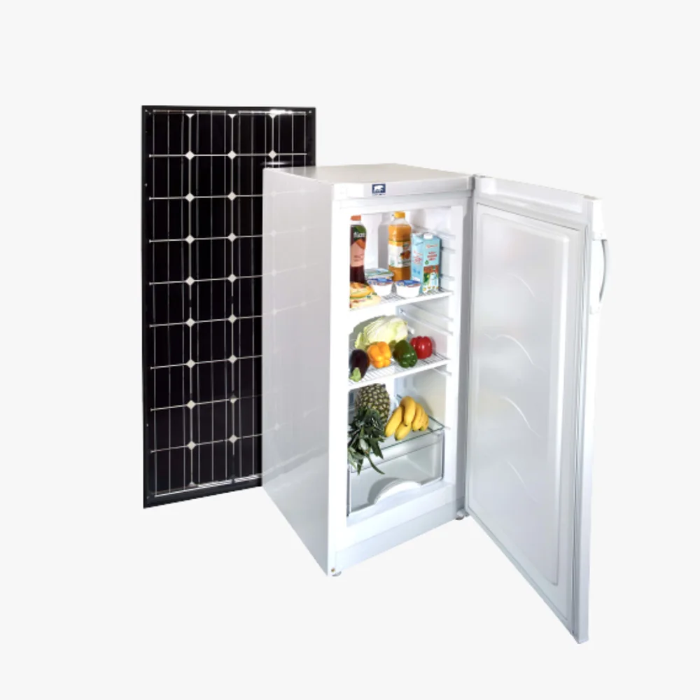 DC 12V/24V refrigerator solar refrigerator 142 liters top-freezer refrigerator