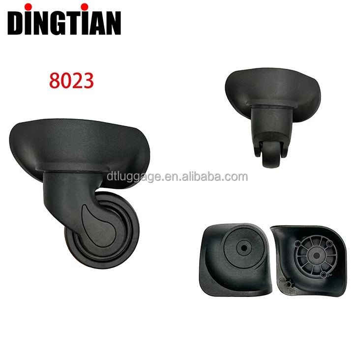 Factory Wholesales Parts Replacement 4*360 Black Degree Wheels Durable suitcase Accessories